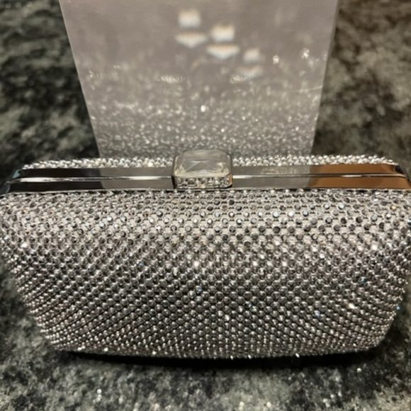 Sondra Roberts Handbags - NWT Authentic Stunning Sondra Roberts Rhinestone Box Clutch. Perfect Condition.